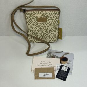 Joyn Crossbody Cotton Canvas Purse with Bamboo pattern Handmade in Himalayas